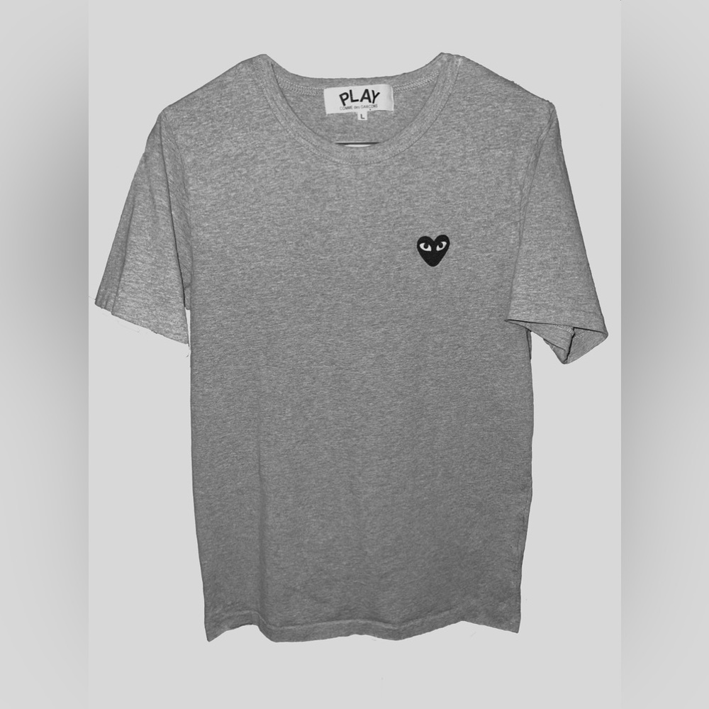 Grey Comme des Garçons Play Short-sleeve Shirt